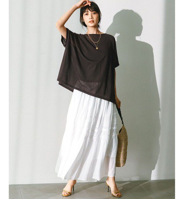 23区「【新色追加/見上愛さん着用】オーガニック コットンリブ タンクトップ」|タンクトップ|