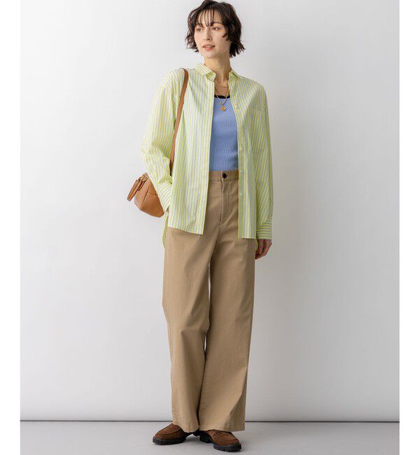 23区「【新色追加/見上愛さん着用】オーガニック コットンリブ タンクトップ」|タンクトップ|