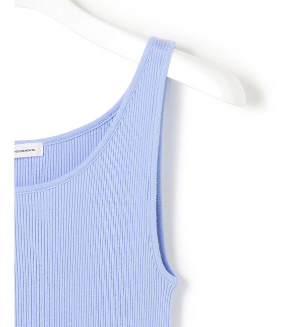 23区「【新色追加/見上愛さん着用】オーガニック コットンリブ タンクトップ」|タンクトップ|