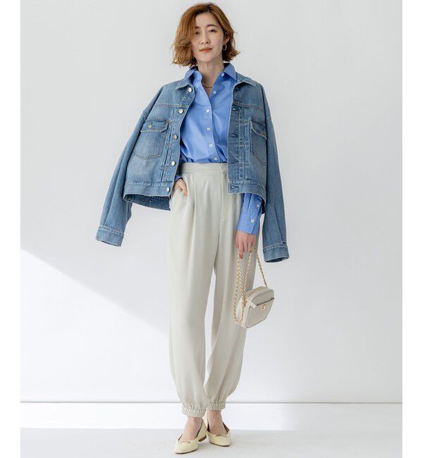 23区「【Oggi3月号掲載/RED CARD TOKYO&times;23区】ショート丈 デニム ジャケット」|デニムジャケット|