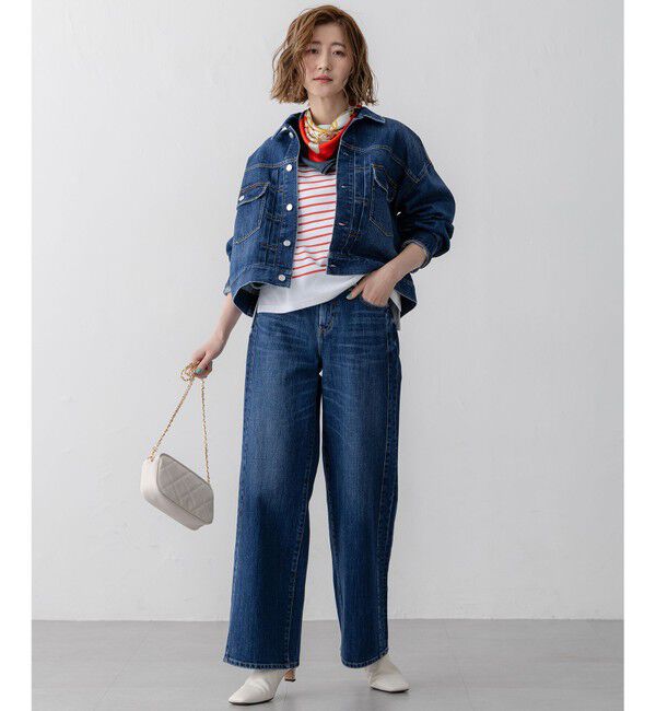 23区「【Oggi3月号掲載/RED CARD TOKYO&times;23区】ショート丈 デニム ジャケット」|デニムジャケット|