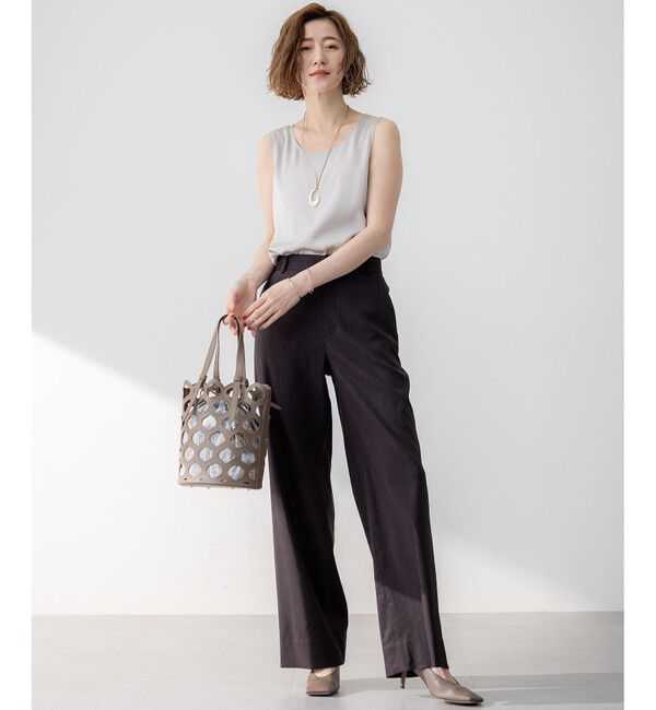 23区「【新色追加/Oggi掲載】ミスティサテン タンクトップ」|タンクトップ|