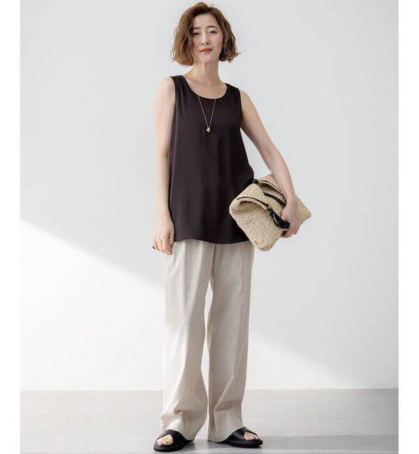 23区「【新色追加/Oggi掲載】ミスティサテン タンクトップ」|タンクトップ|