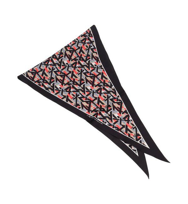 23区「Ratti アブストラクトプリント スカーフ」|バンダナ・スカーフ|ｵﾚﾝｼﾞﾌ