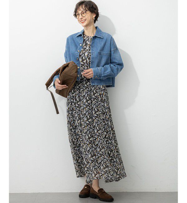 23区「【見上愛さん着用/RED CARD TOKYO&times;23区】クロップド デニム ジャケット」|デニムジャケット|