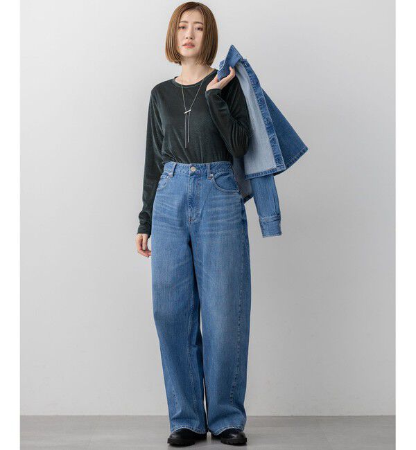 23区「【見上愛さん着用/RED CARD TOKYO&times;23区】クロップド デニム ジャケット」|デニムジャケット|