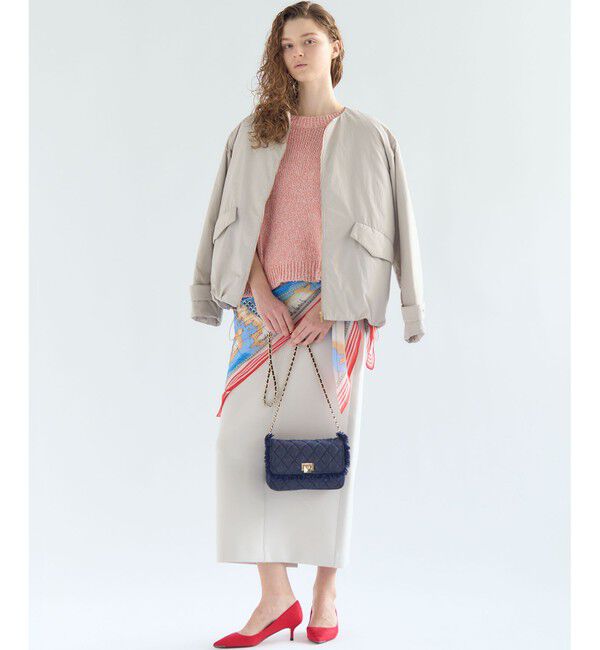 23区「コットンシルク マップ柄 ストール」|ストール|