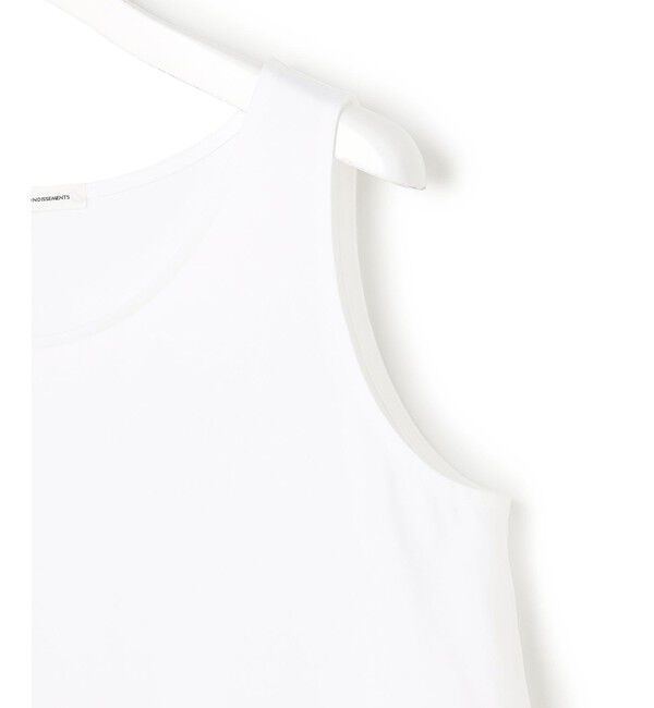 23区「ナチュラルコットンベア シアーペプラム タンクトップ」|タンクトップ|