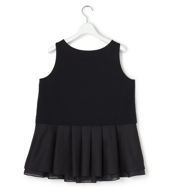 23区「ナチュラルコットンベア シアーペプラム タンクトップ」|タンクトップ|