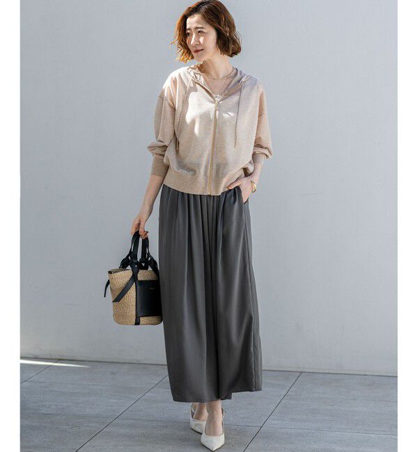 23区「シャイニーリブ スクエアネック タンクトップ」|タンクトップ|