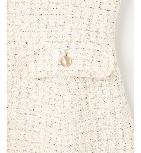 ANY SIS「ファンシーツイードペプラム ジレ」|その他|