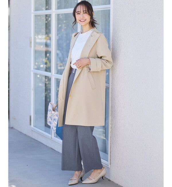 ANY SIS「【撥水・UVカット・洗える】フーデットロング コート」|ミリタリー・モッズコート|