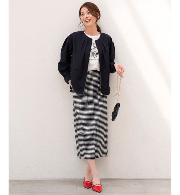 ANY SIS「【BAILA掲載/花粉リリース】スプリングコンフォート ブルゾン」|ブルゾン・スタジャン|