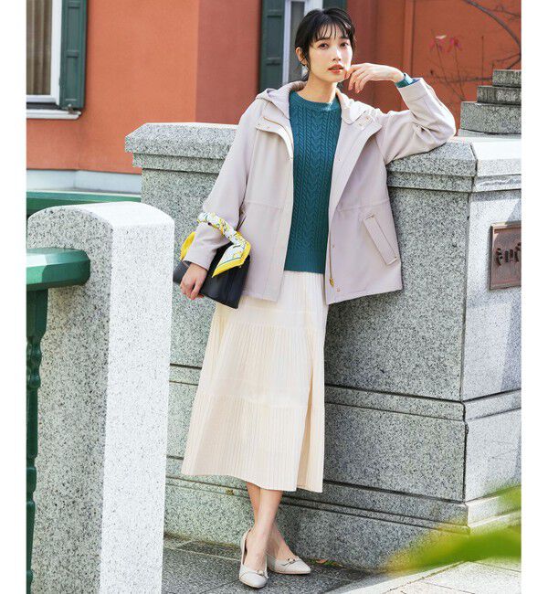 ANY SIS「【2WAY】エレカジストレッチ フーデットハーフ アウター」|その他|