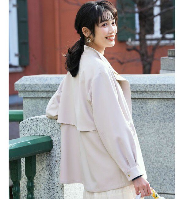 ANY SIS「【2WAY】エレカジストレッチ フーデットハーフ アウター」|その他|