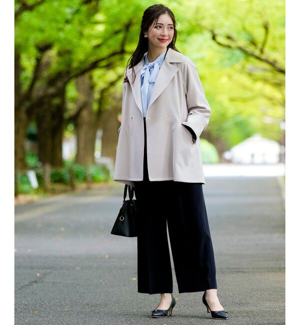 ANY SIS「【2WAY】エレカジストレッチミドルトレンチ コート」|トレンチコート|