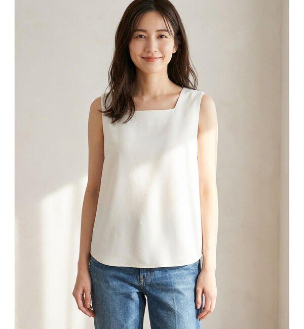 ANY SIS「【2WAY】サテン タンクトップ」|タンクトップ|オフ