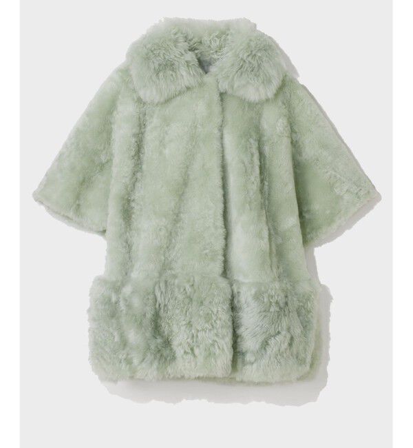 Grace Class「ムートンポンチョコート」|ポンチョ・ケープ|