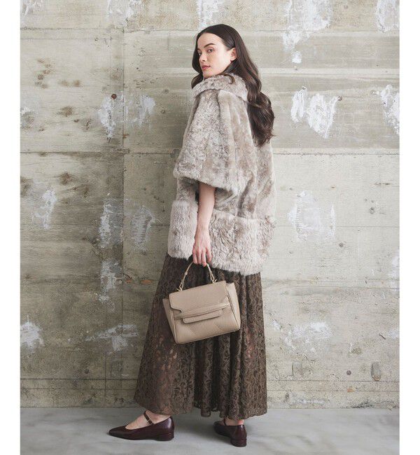 Grace Class「ムートンポンチョコート」|ポンチョ・ケープ|