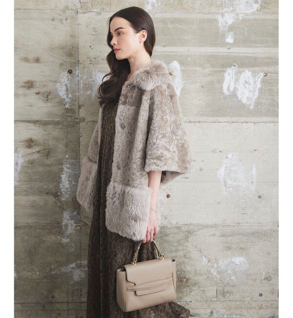Grace Class「ムートンポンチョコート」|ポンチョ・ケープ|