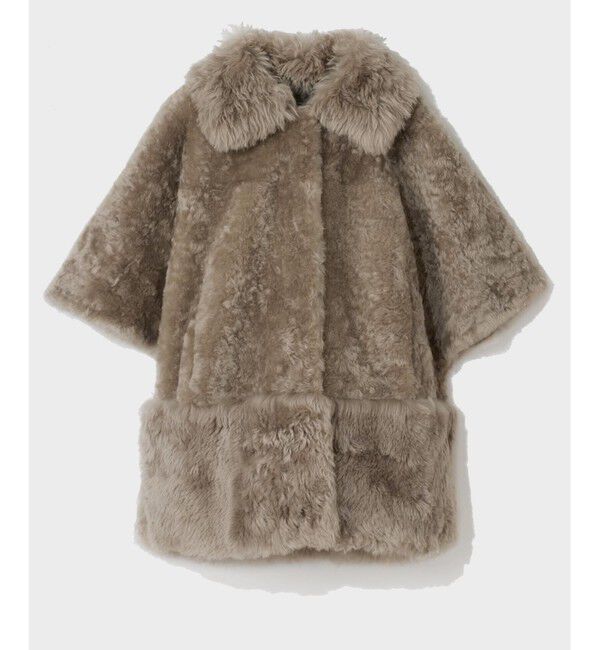 Grace Class「ムートンポンチョコート」|ポンチョ・ケープ|