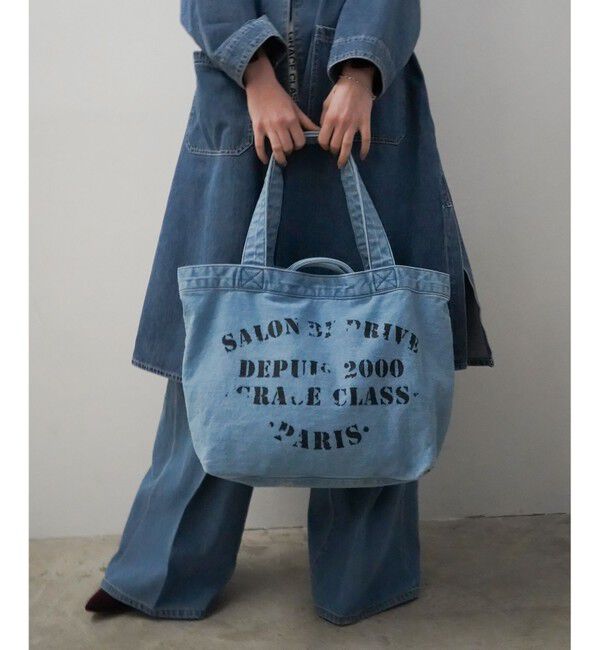Grace Class「レタードデニムトート」|トートバッグ|