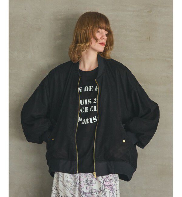 Grace Class「メッシュレイヤードブルゾン」|ブルゾン・スタジャン|ブラック