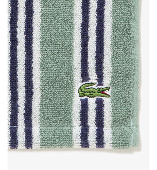 LACOSTE「ストライプハンカチタオル」|タオル|