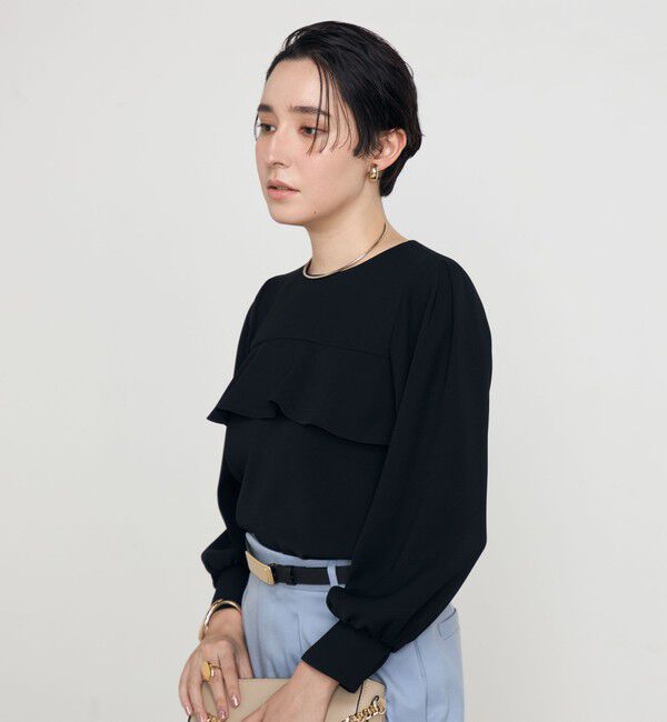 NOLLEY'S「《セットアップ対応》ウォッシャブルダブルクロスブラウス」|シャツ・ブラウス|