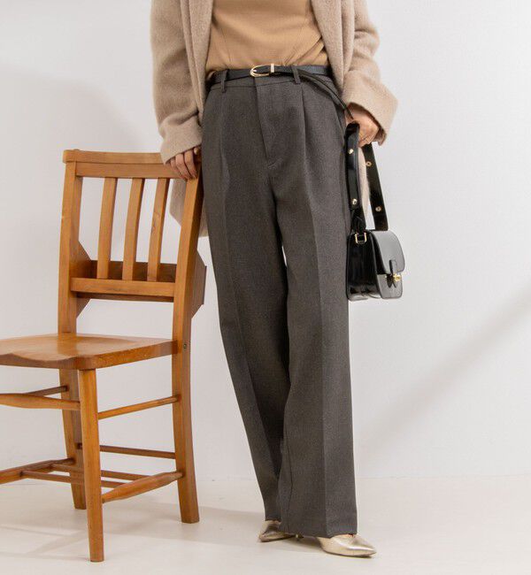 NOLLEY'S「ウォッシャブルウール調愛されイージーワイドパンツ」|その他|