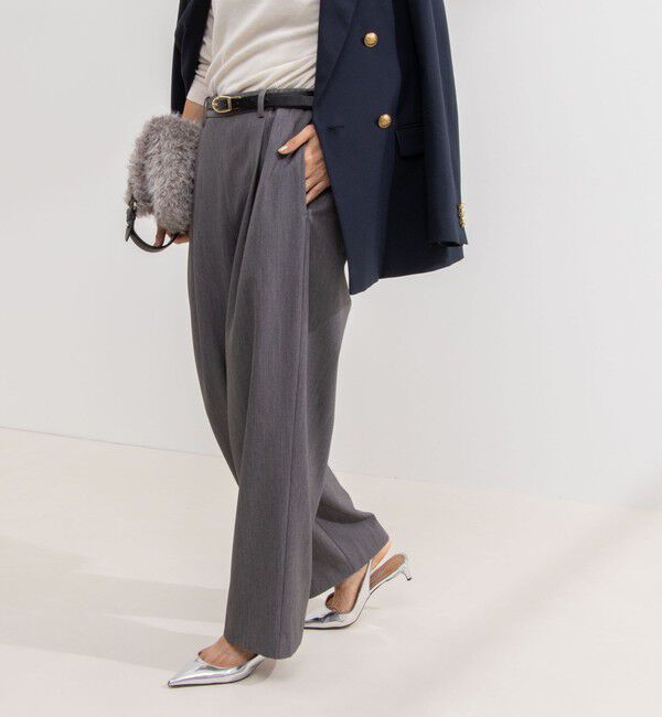 NOLLEY'S「ウォッシャブル裏起毛イージーワイドパンツ」|その他|