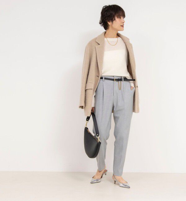 NOLLEY'S「ウォッシャブル裏起毛タックスリムパンツ」|その他|