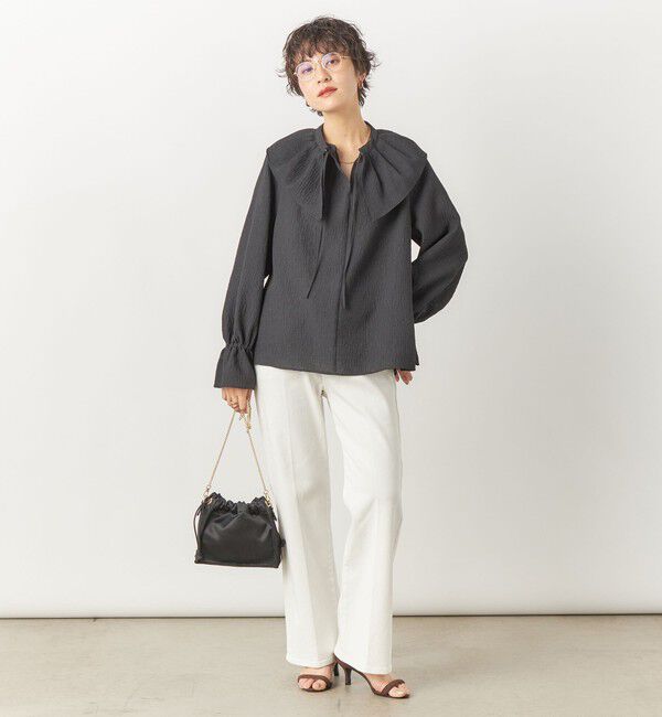 Rie Miller「【RM denim】センタープレスハイウエストデニム」|デニム|