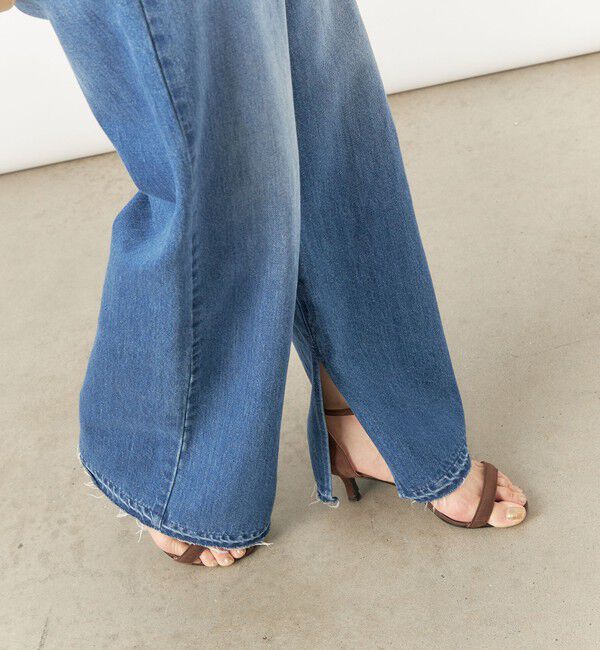 Rie Miller「【RM denim】スリットフレアハイウエストデニム」|デニム|