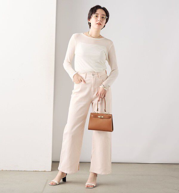 Rie Miller「【RM denim】スリットフレアハイウエストデニム」|デニム|