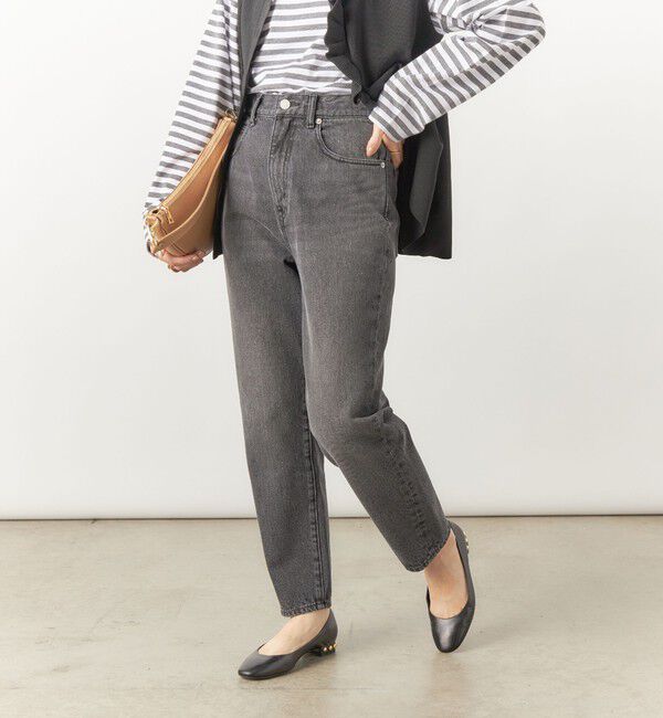 Rie Miller「【RM denim】ハイウエストスリムテーパードデニム」|デニム|