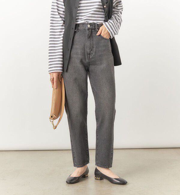 Rie Miller「【RM denim】ハイウエストスリムテーパードデニム」|デニム|
