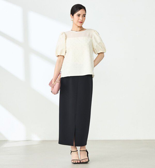 NOLLEY'S sophi「ウォッシャブルダンボール前後2WAYタイトスカート」|タイト|