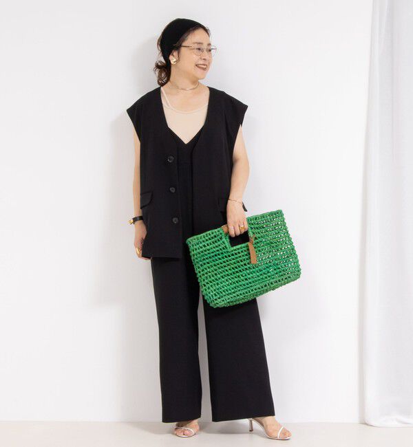 NOLLEY'S「【BAGMATI/ バグマティ】ラフィアかごバッグ【PR林☆別注アイテム】」|かごバッグ|グリーン