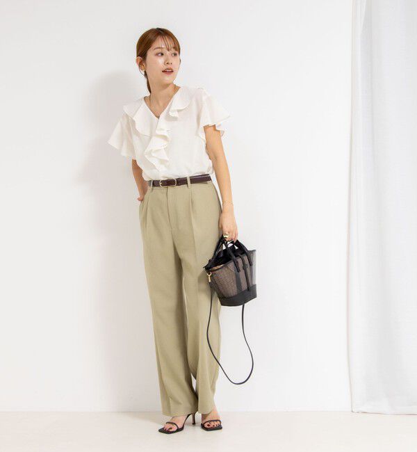 NOLLEY'S「2wayラッフル衿ブラウス」|シャツ・ブラウス|