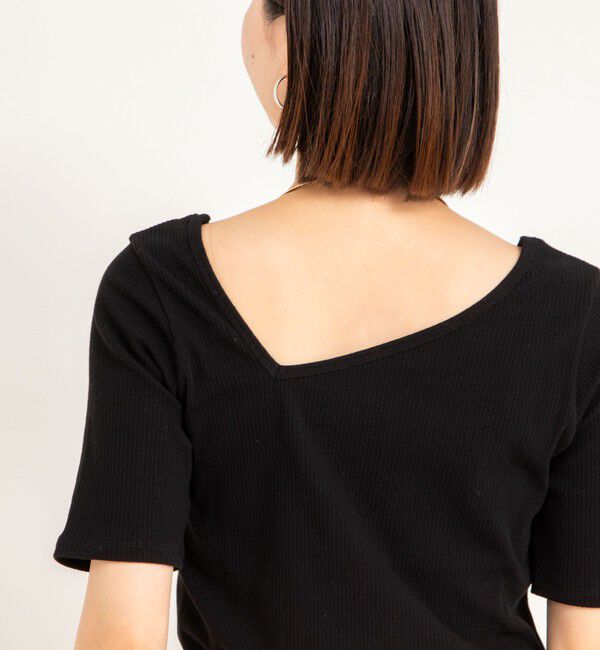 Rie Miller「ランダムテレコ2WAYプルオーバー」|Tシャツ・カットソー|