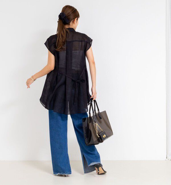 NOLLEY'S「シアーラミーオーバーサイズシャツ」|シャツ・ブラウス|