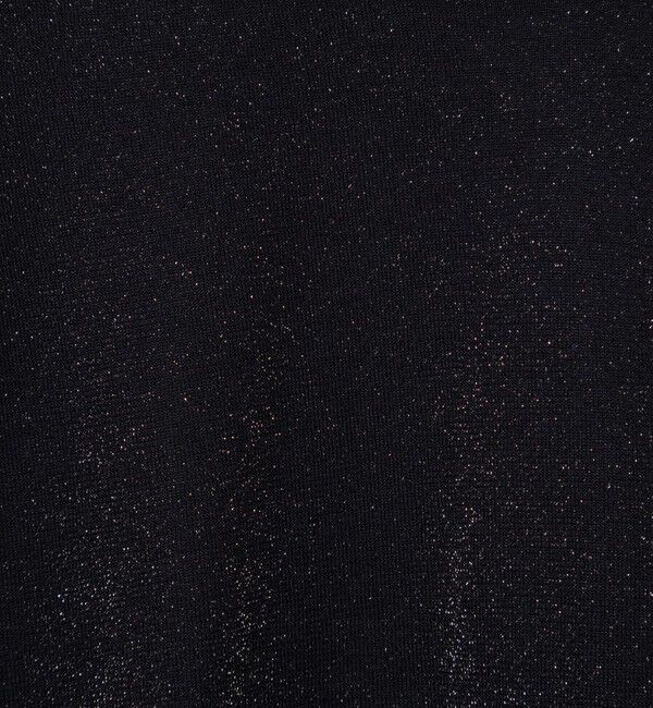 NOLLEY'S「《手洗い可能》《アンサンブル対応》シアーラメ天竺5分袖プルオーバーニット」|ニット・セーター|