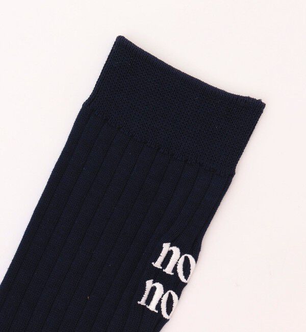 NOLLEY'S「【nolnol/ノルノル】ロゴリブソックス」|ソックス|