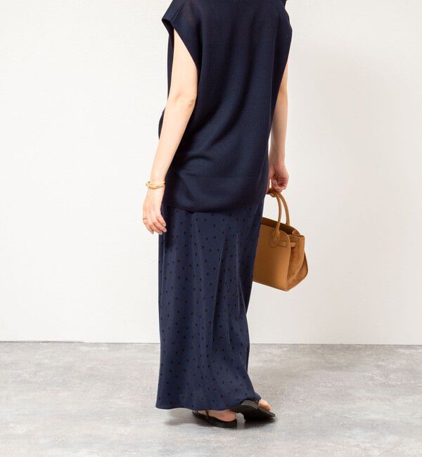 NOLLEY'S「ウォッシャブルドットプリントナロースカート」|スカート|