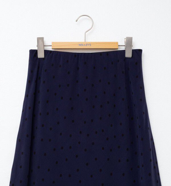 NOLLEY'S「ウォッシャブルドットプリントナロースカート」|スカート|