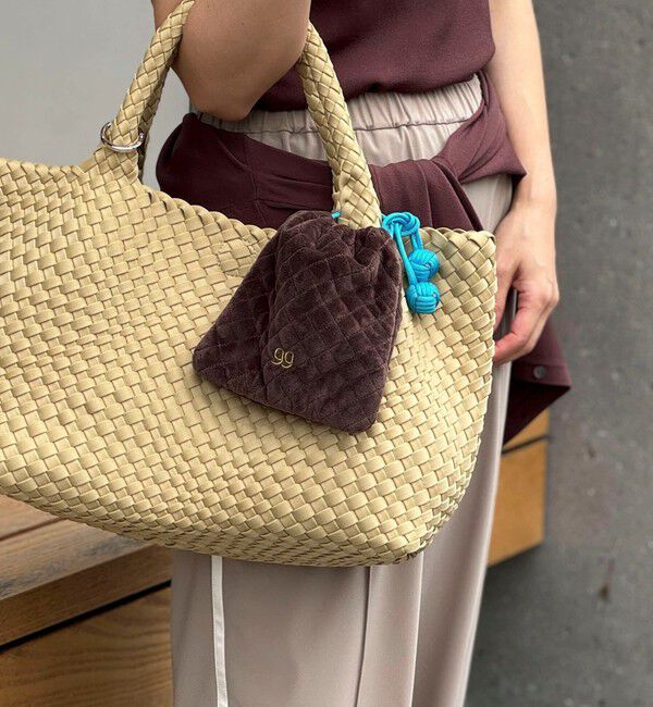 grace grace「【grace grace/グラスグラス】パデッドキンチャクポーチ」|ポーチ|