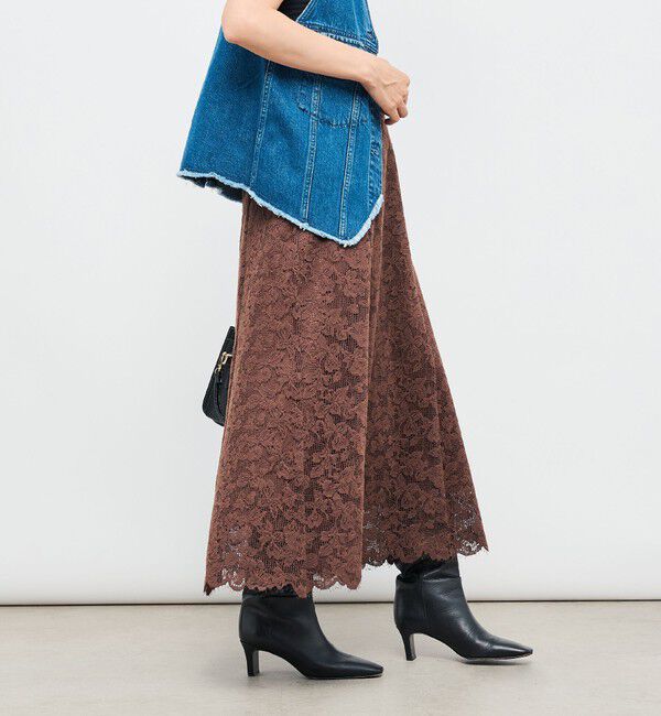 NOLLEY'S「ウォッシャブルレースマーメイドスカート」|スカート|