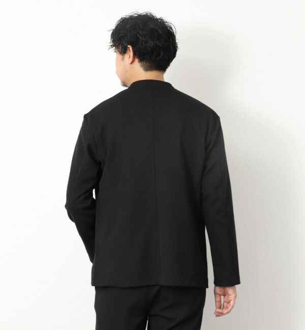 NOLLEY'S goodman「《ビジカジ/セットアップ対応》【尾州】先染めウォッシャブルノーカラーカーディガンジャケット 25AW」|ノーカラージャケット|