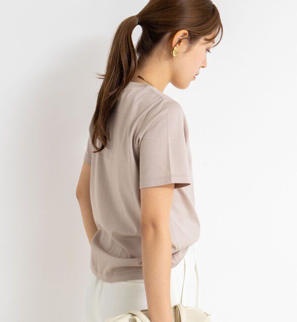 NOLLEY'S sophi「シルケット天竺フロッキーロゴTシャツ」|Tシャツ・カットソー|